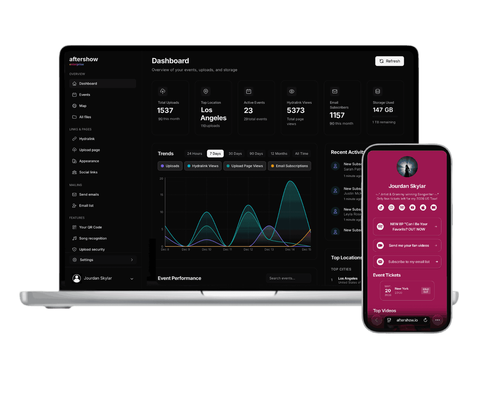Desktop application interface